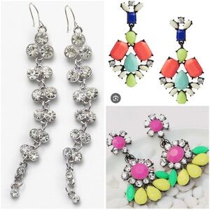 3 Piece Elegant Vintage Earrings Ser